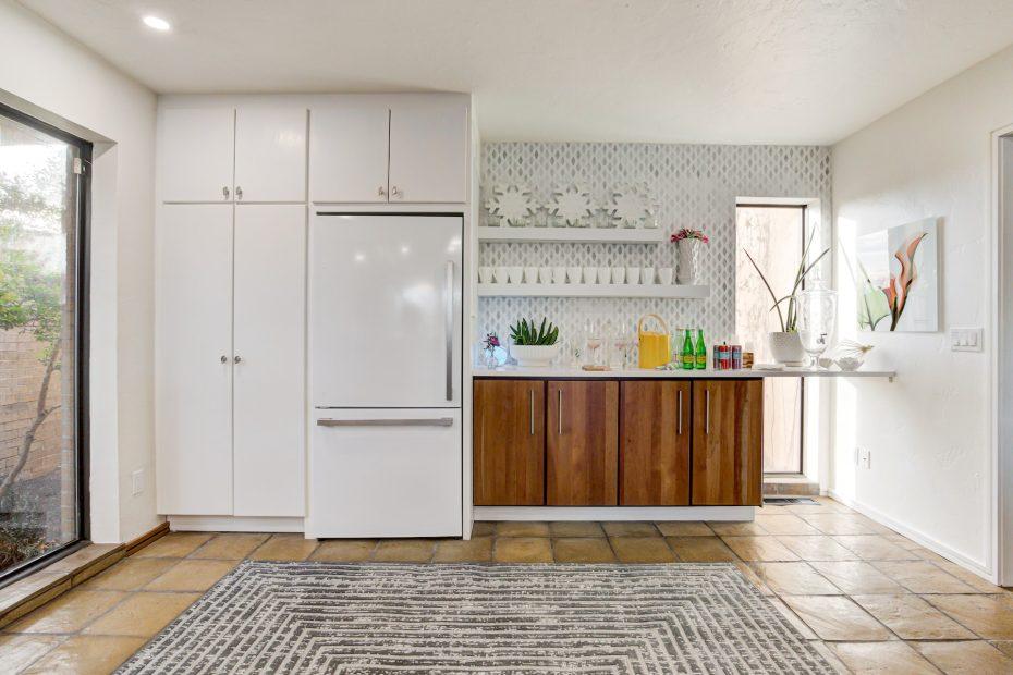 color cabinets that go with white appliances
