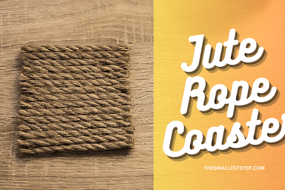 DIY rope coaster, rope coaster tutorial, rope coaster DIY